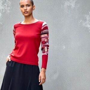 Vintage Kenzo Merino Patchwork Sleeve Sweater